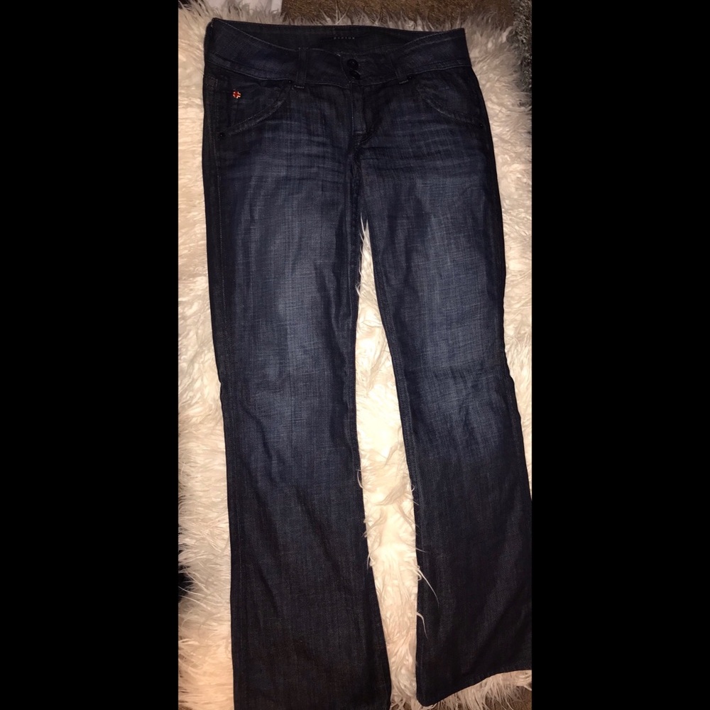 Cute dark denim Hudson jeans!